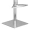 Armen Living Cafe Adjustable Height Swivel Gray Faux Leather and Walnut Wood Bar Stool LCCASWBAGRB201 - alternate 3
